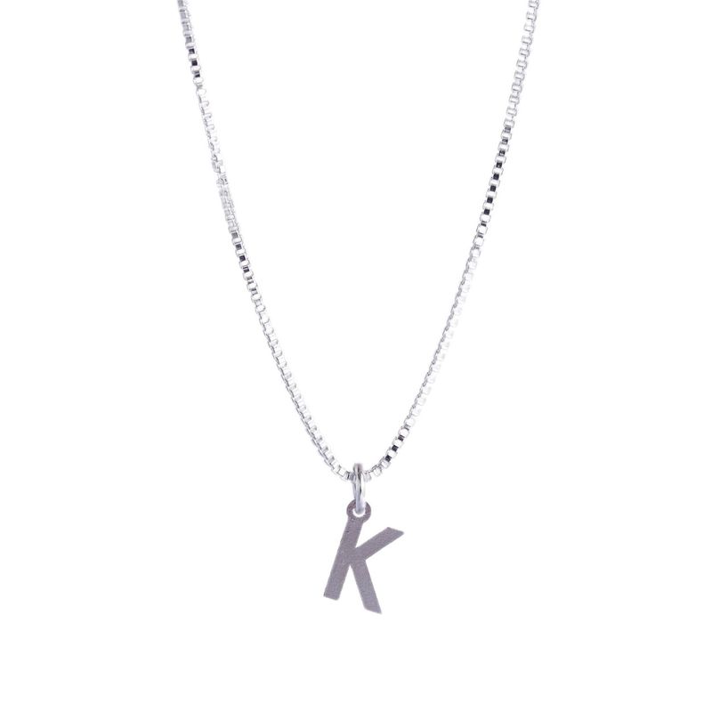 MABELITA - Cadena De Plata Mujer Con Inicial K