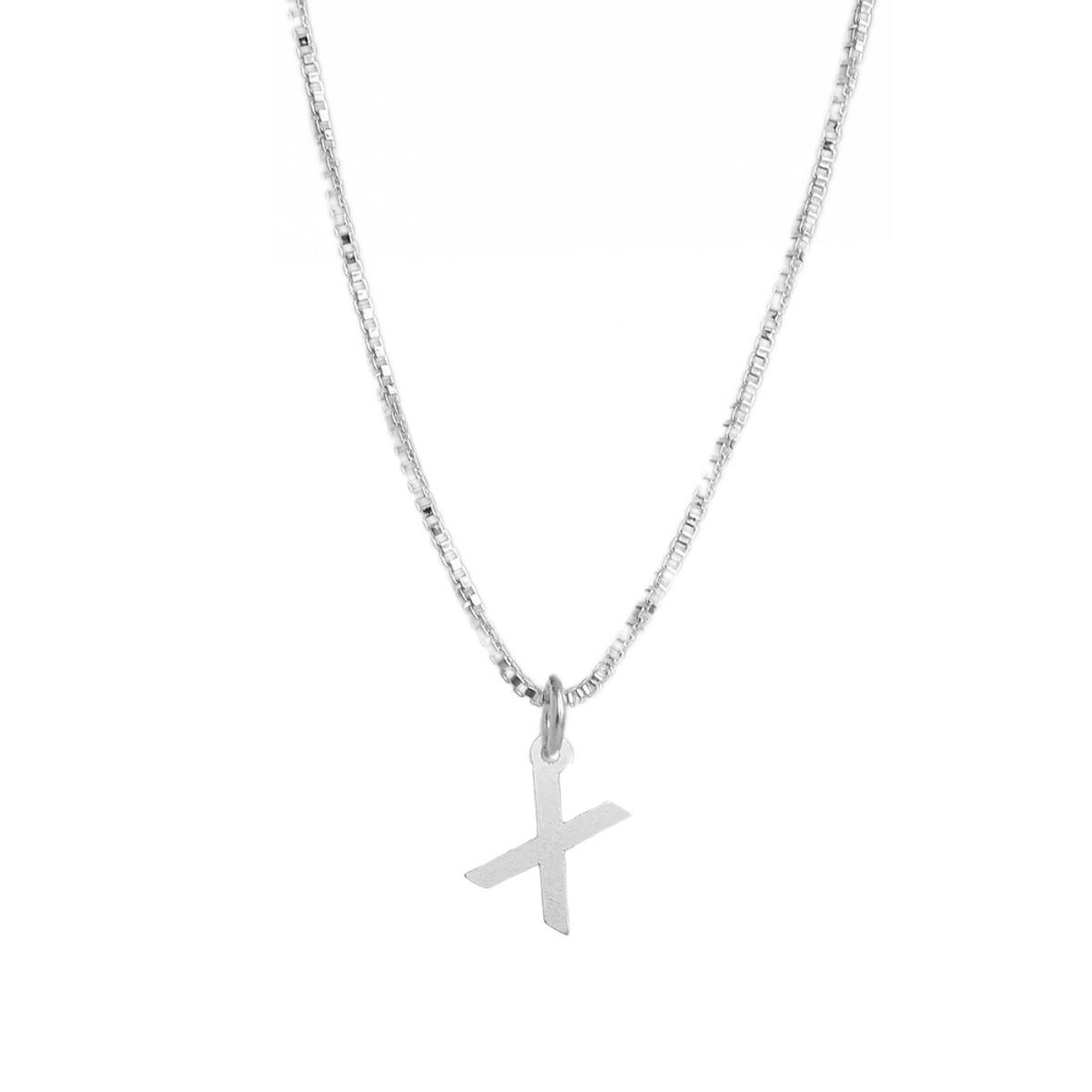 MABELITA - Cadena De Plata Mujer Con Inicial X