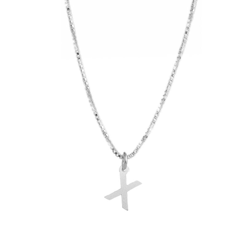MABELITA - Cadena De Plata Mujer Con Inicial X