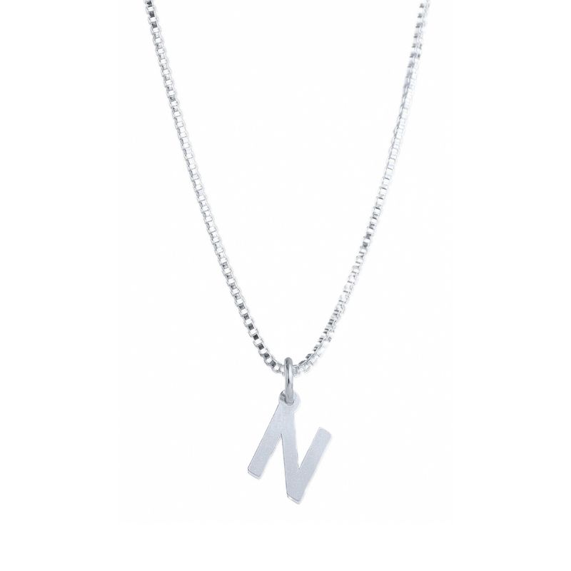 MABELITA - Cadena De Plata Mujer Con Inicial N