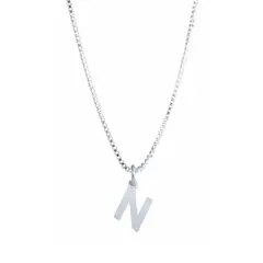 MABELITA - Cadena De Plata Mujer Con Inicial N