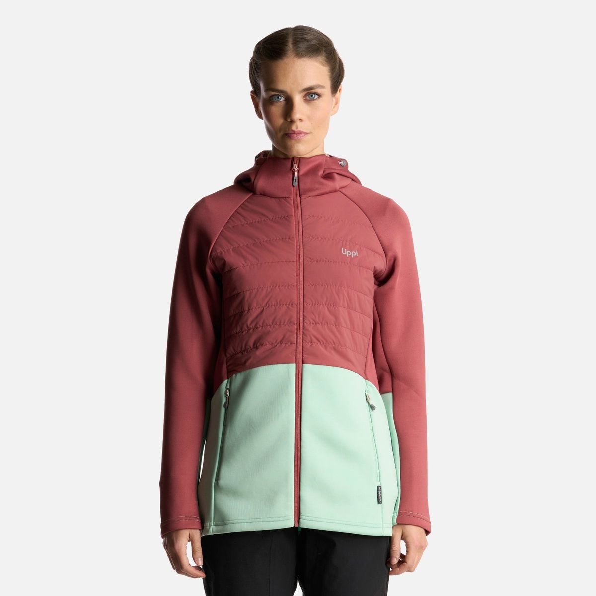 LIPPI - Poleron Mujer ColdMove WindBreaker SteamPro Hoody Jacket Rosado Oscuro Lippi