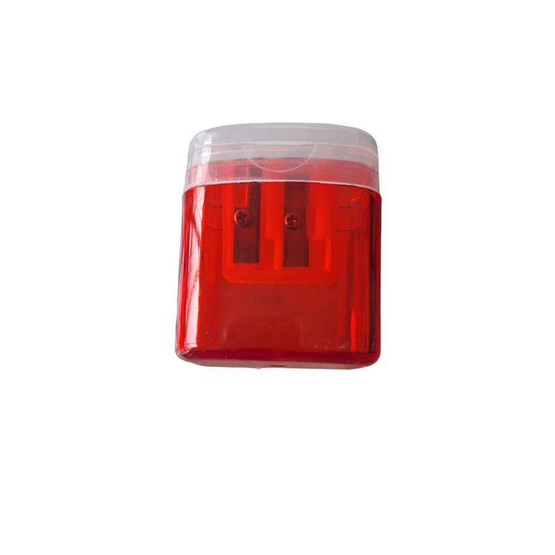 GENERICO - Sacapuntas Doble Con Deposito Rojo Unidad