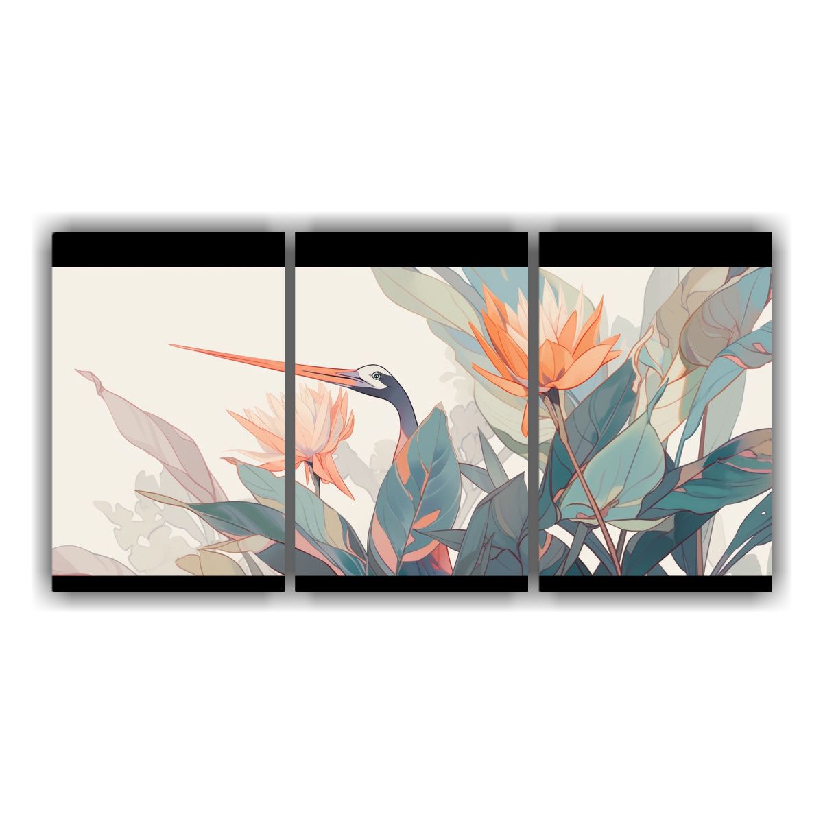 GENERICO - Artes De Pared Creativa: Flores De Paraíso En Colores Apaga 240x120cm