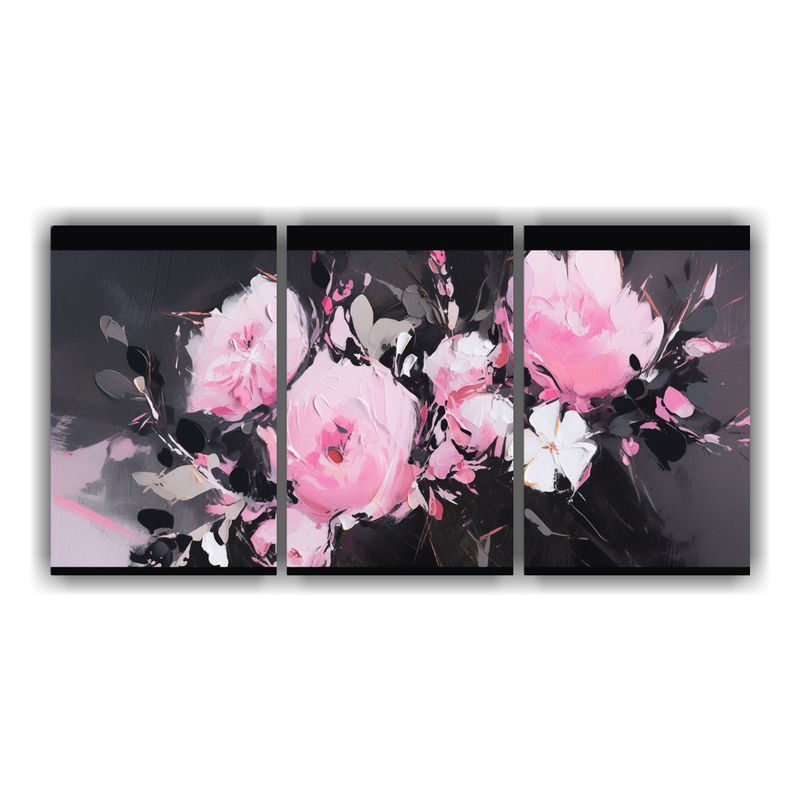 GENERICO - Pintura Floral En Lienzo En Bastidor De Vibrante Vitalidad E 240x120cm