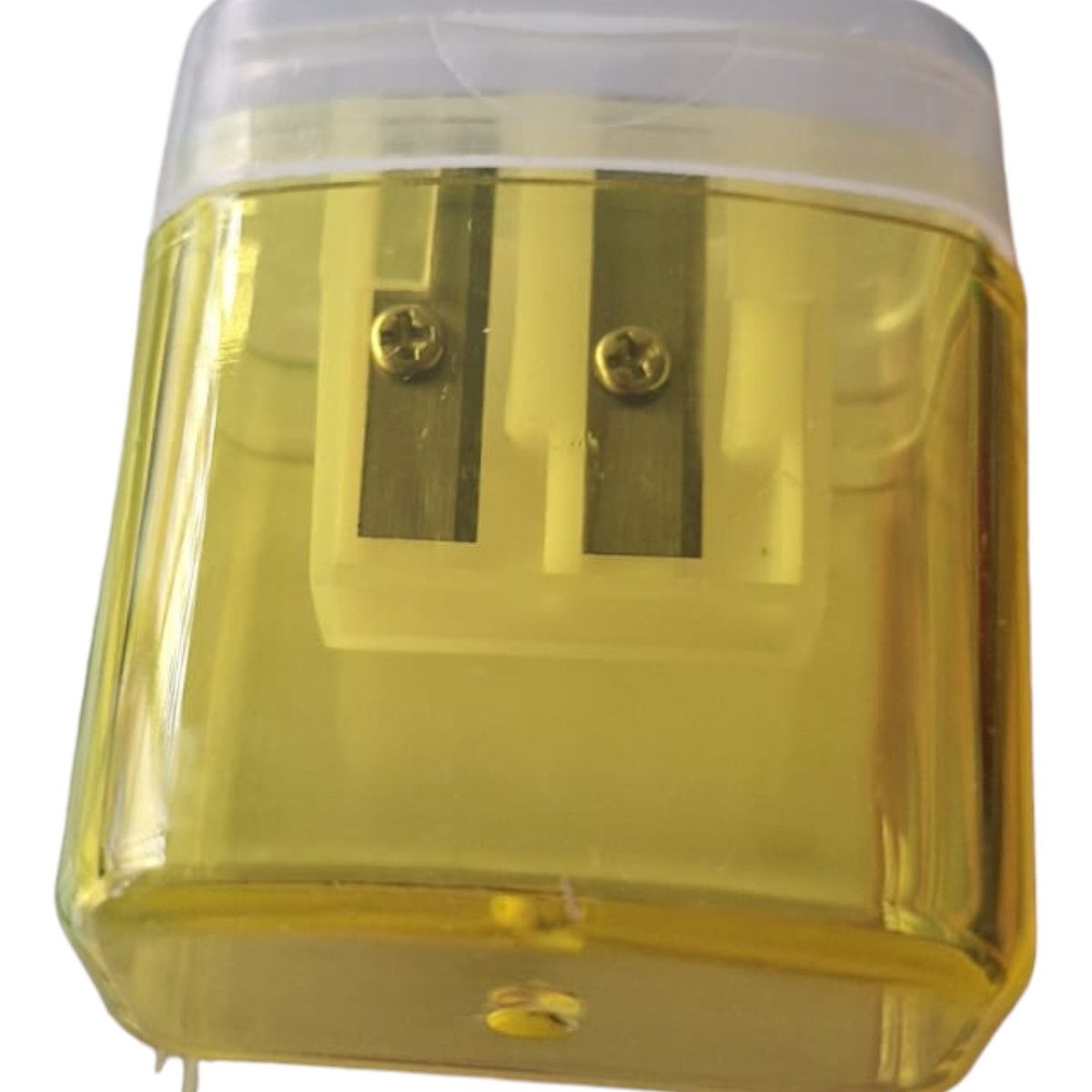 GENERICO - Sacapuntas Doble Con Deposito Amarillo Unidad