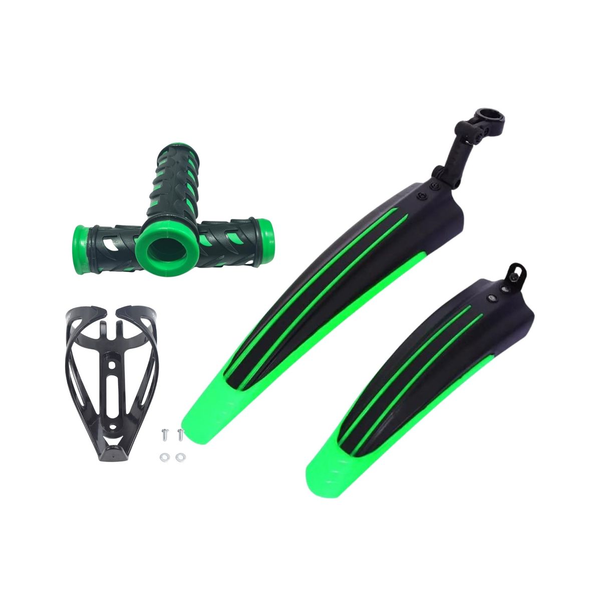 GENERICO - Pack Cicletero Tapabarro Puños Y Portavaso Bicicleta