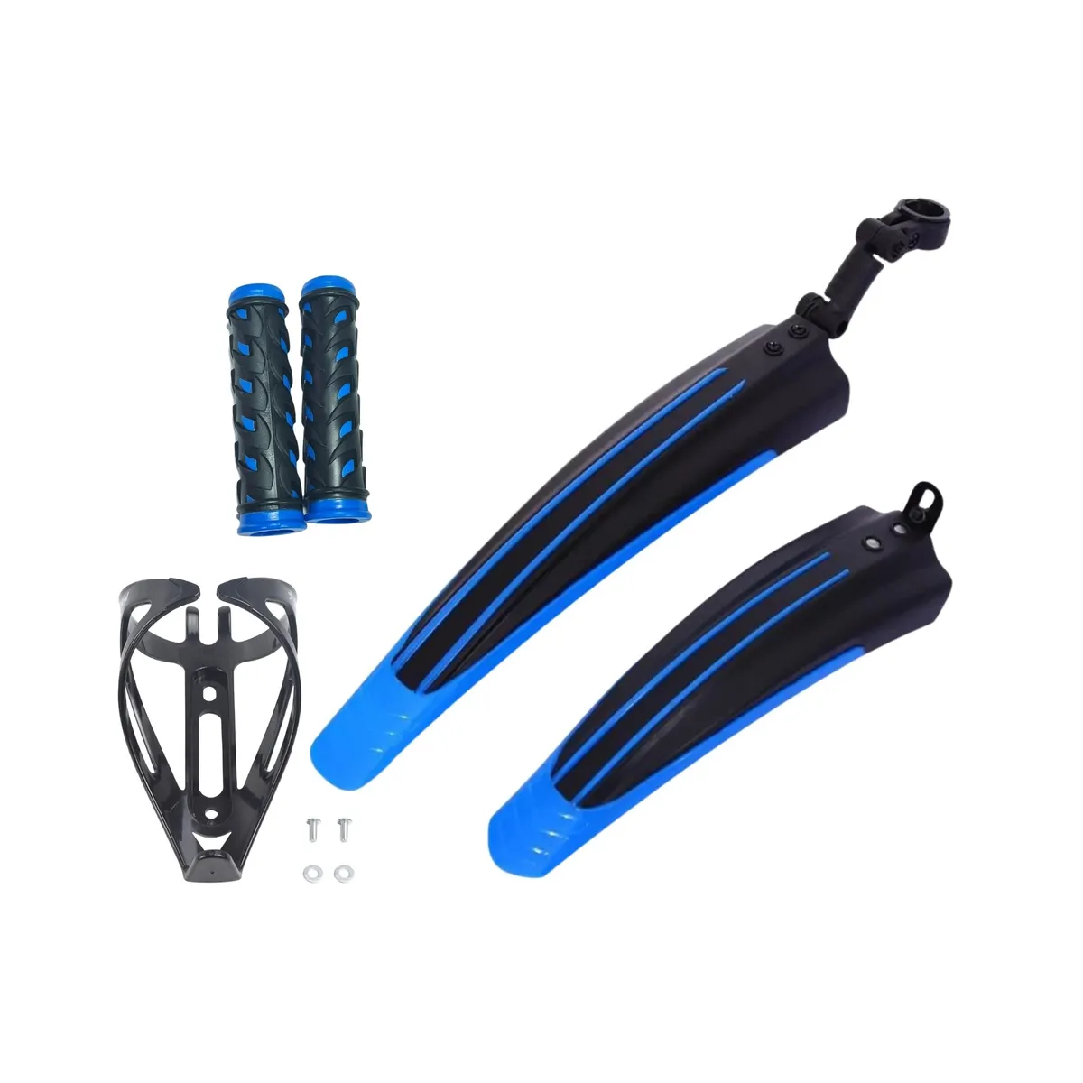 GENERICO - Pack Cicletero Tapabarro Puños Y Portavaso Bicicleta