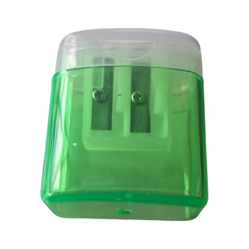 GENERICO - Sacapuntas Doble Con Deposito Verde Unidad