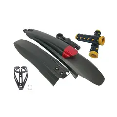 GENERICO - Pack Cicletero Tapabarro Puños Y Portavaso Bicicleta