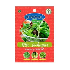 ANASAC - Semillas Mix Lechugas 3 Tipos De Semilla 1.5 Gr