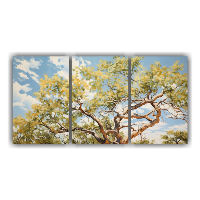 GENERICO - Arte De Pared De Árbol De Algodón En Alta Resolución 240x120cm