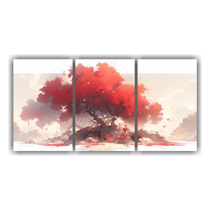 GENERICO - Pinturas Decorativas Para Cuarto Con árbol De Algodonero En 240x120cm