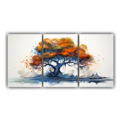 GENERICO - Pintura Abstracta Inspirada En La Naturaleza: Árbol De Cipr 240x120cm