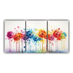 GENERICO - Pintura Abstracta Exclusiva De La Flor Diente De León En Co 240x120cm