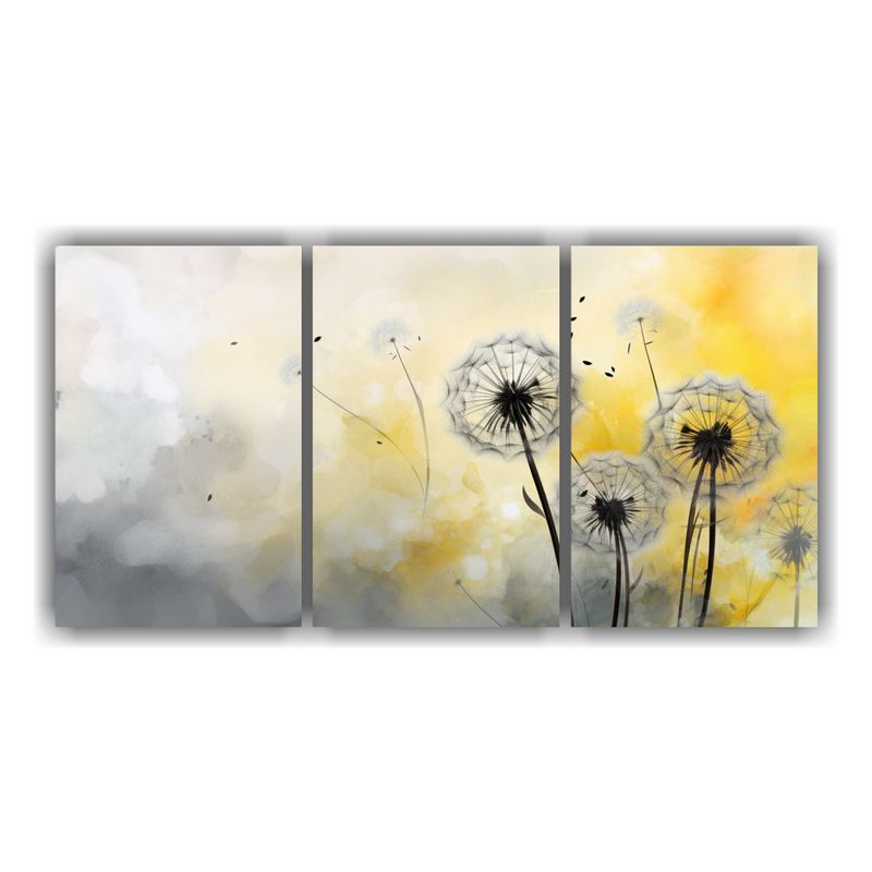 GENERICO - Set De 3 Composiciones Minimalistas En Lienzo De Tela, Pintu 240x120cm