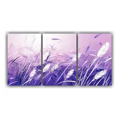 GENERICO - Conjunto De 3 Cuadros Creativos De Adorable Pasto De Espada 240x120cm