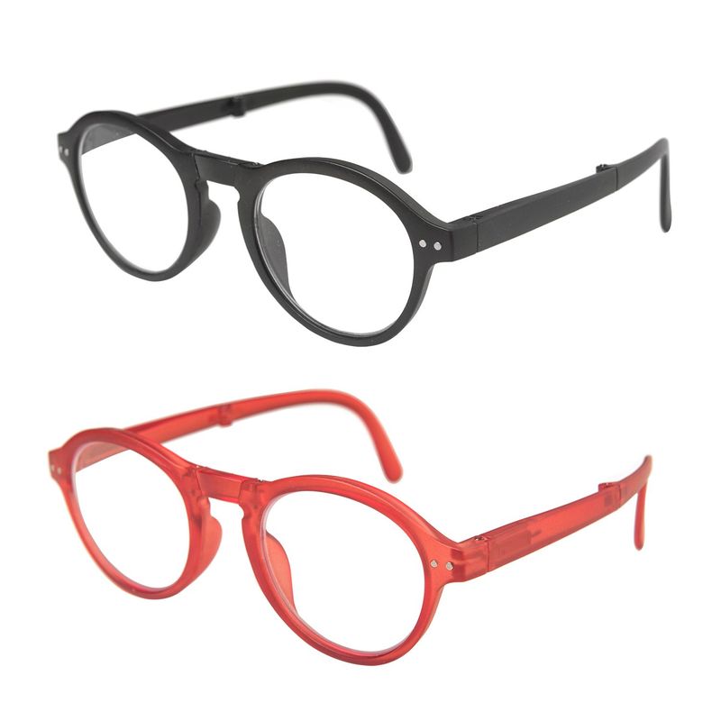 KANALLA - Pack 2 Lentes De Lectura Plegable Con Filtro Azul mod Negro/ Rojo 1.0