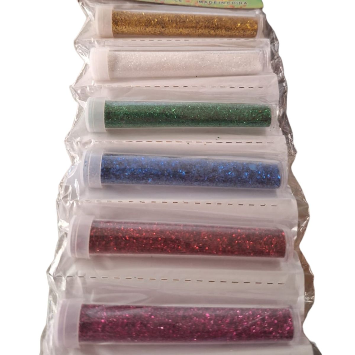 GENERICO - Hermosos Tubos Glitter Escarcha 12 Unidades 1 Set