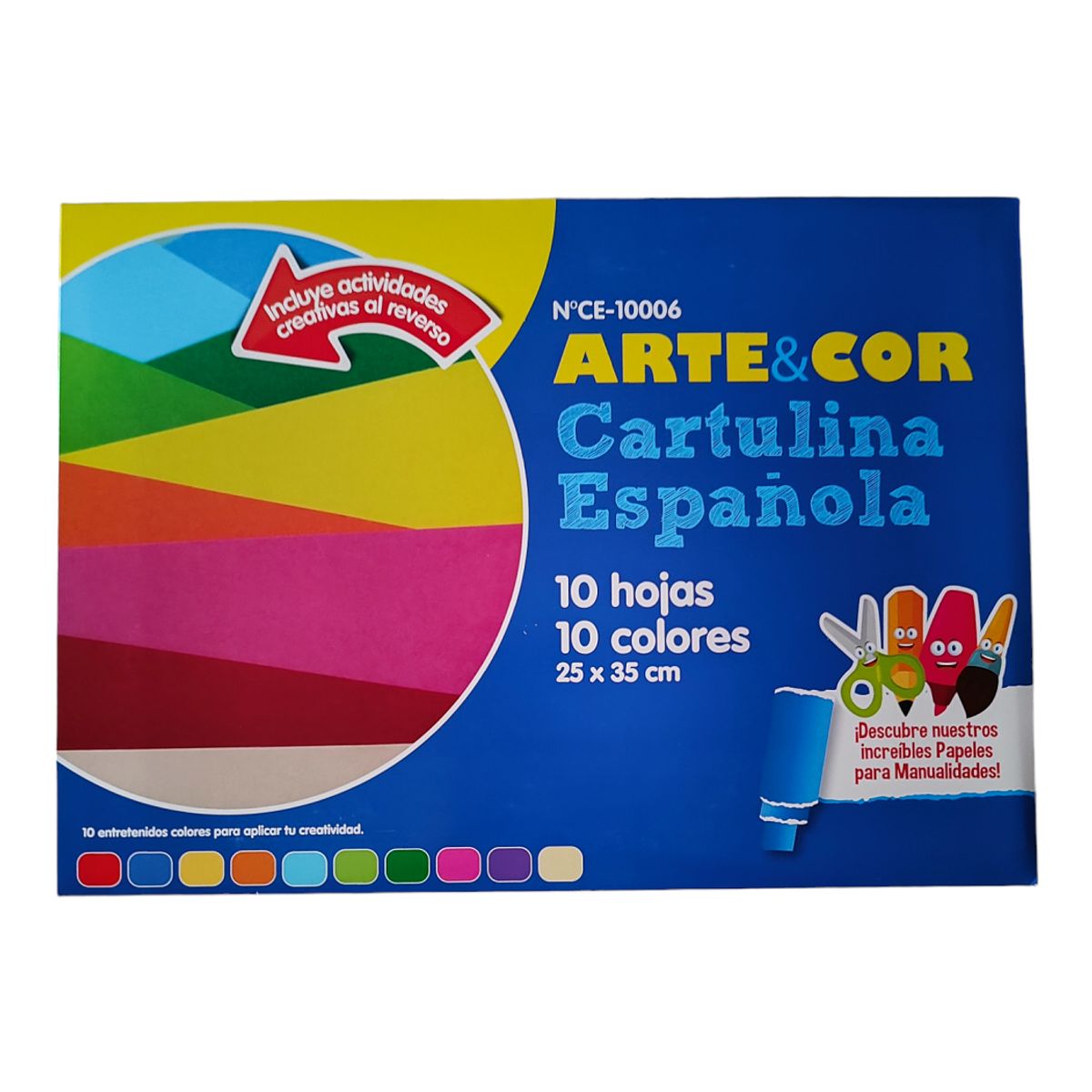 GENERICO - Sobre Cartulina Española 10 Hojas 25x35 Cm