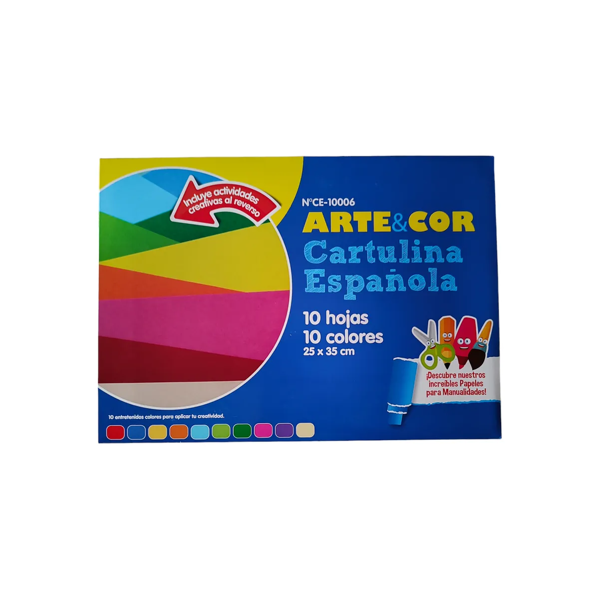 GENERICO - Sobre Cartulina Española 10 Hojas 25x35 Cm