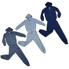 AGW - Pack 3 Conjuntos Pantalón Buzo + Polerón Niño Unisex Algodon