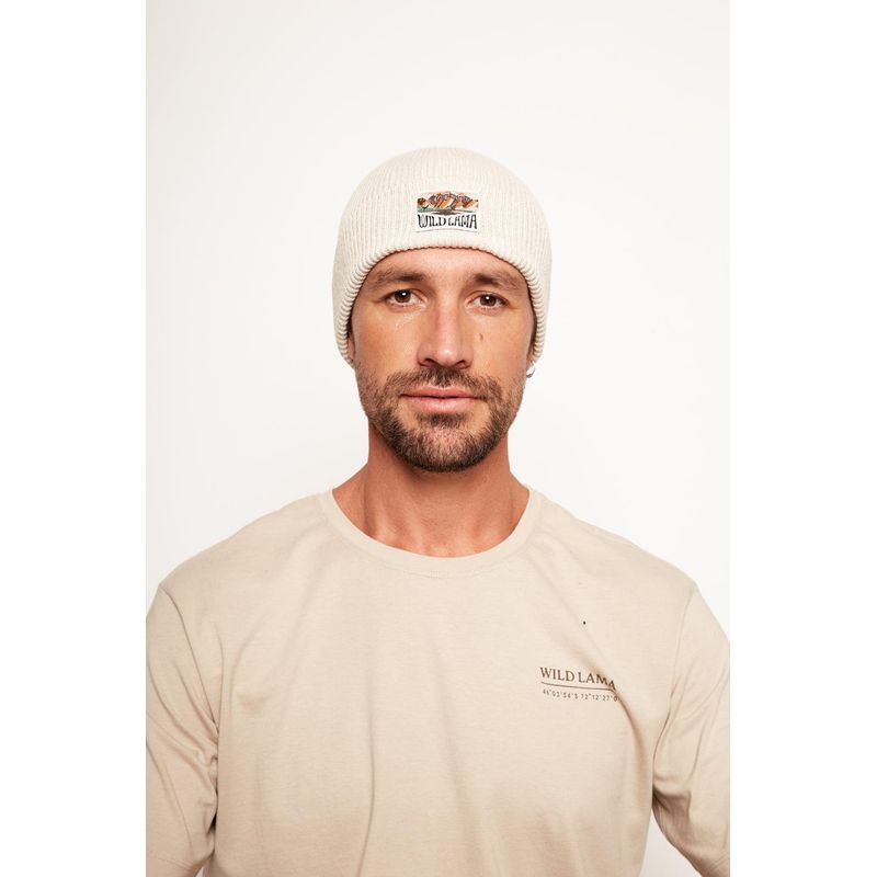 WILD LAMA - Gorro Greg Fibras Naturales Beige Wild Lama