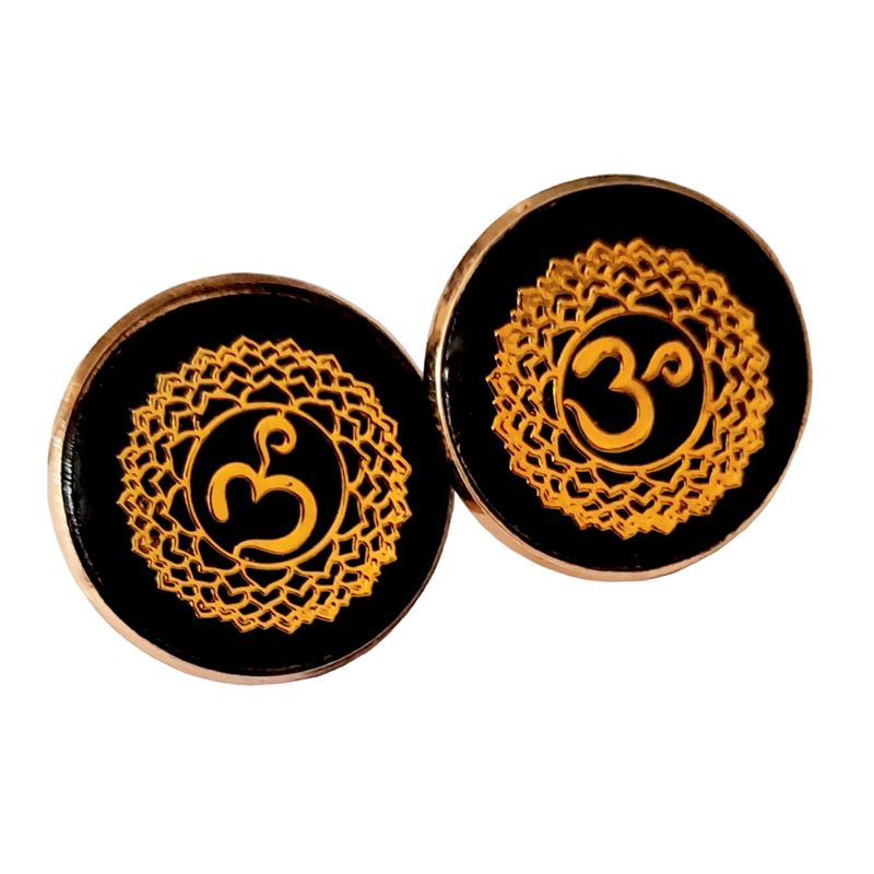 CATHALIFAUDJOYAS - Aros dorados resina CathalifaudJoyas