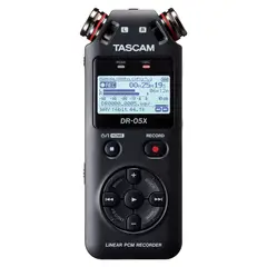 TASCAM - Grabador portátil estéreo de mano e interfaz de audio US DR 05X