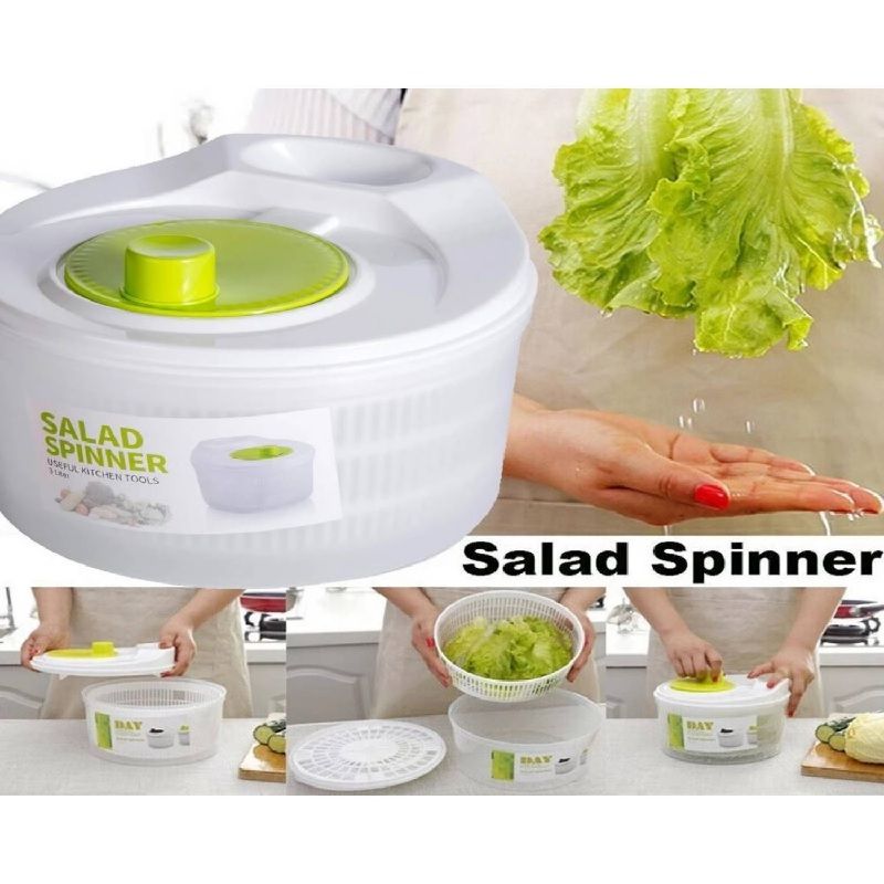 GENERICO - Centrifuga Secador De Verduras 3lts Verde
