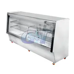 KAISER - Vitrina Refrigerada Meson 2mts Frio Estatico