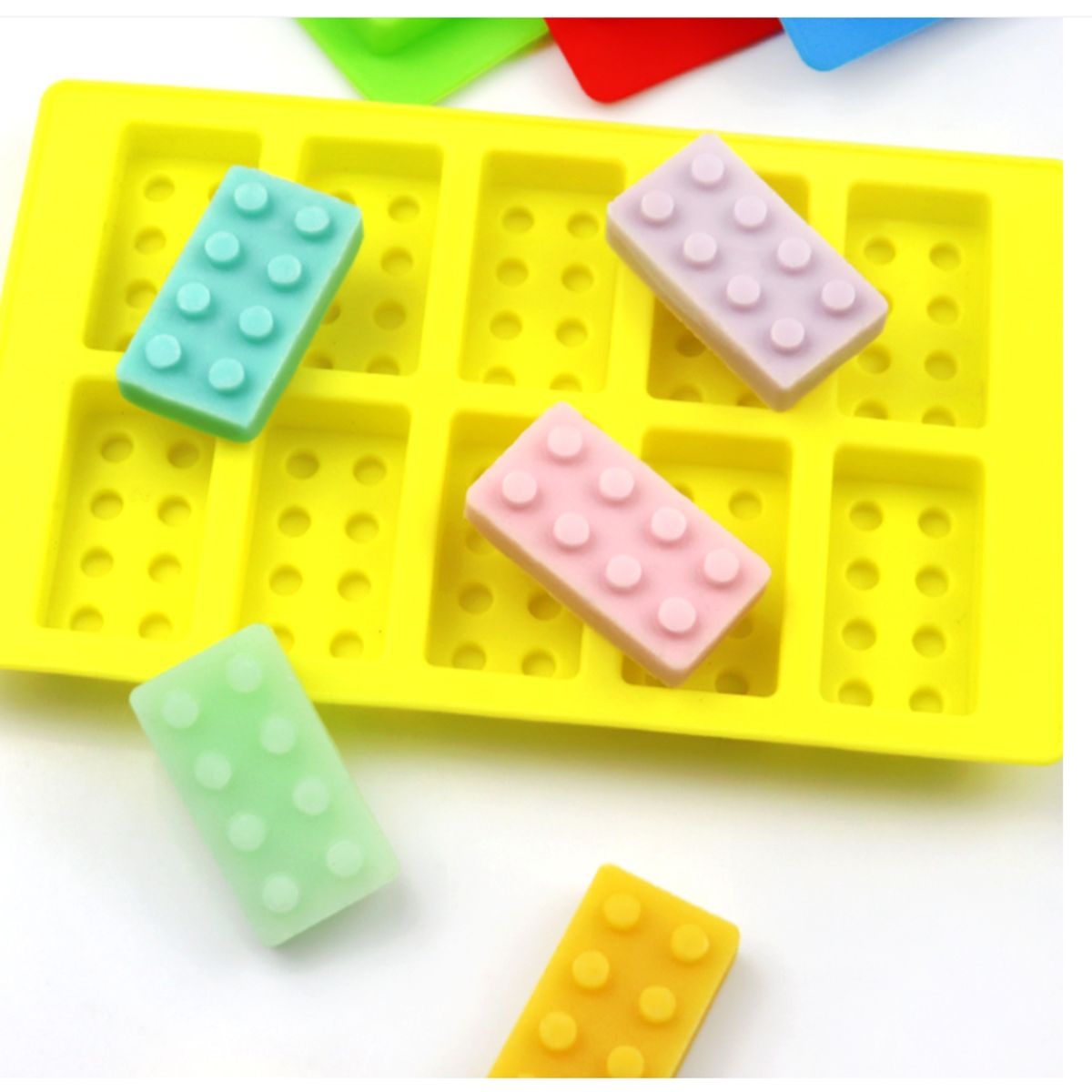 GENERICO - Molde De Silicona 10 Bloques De Lego