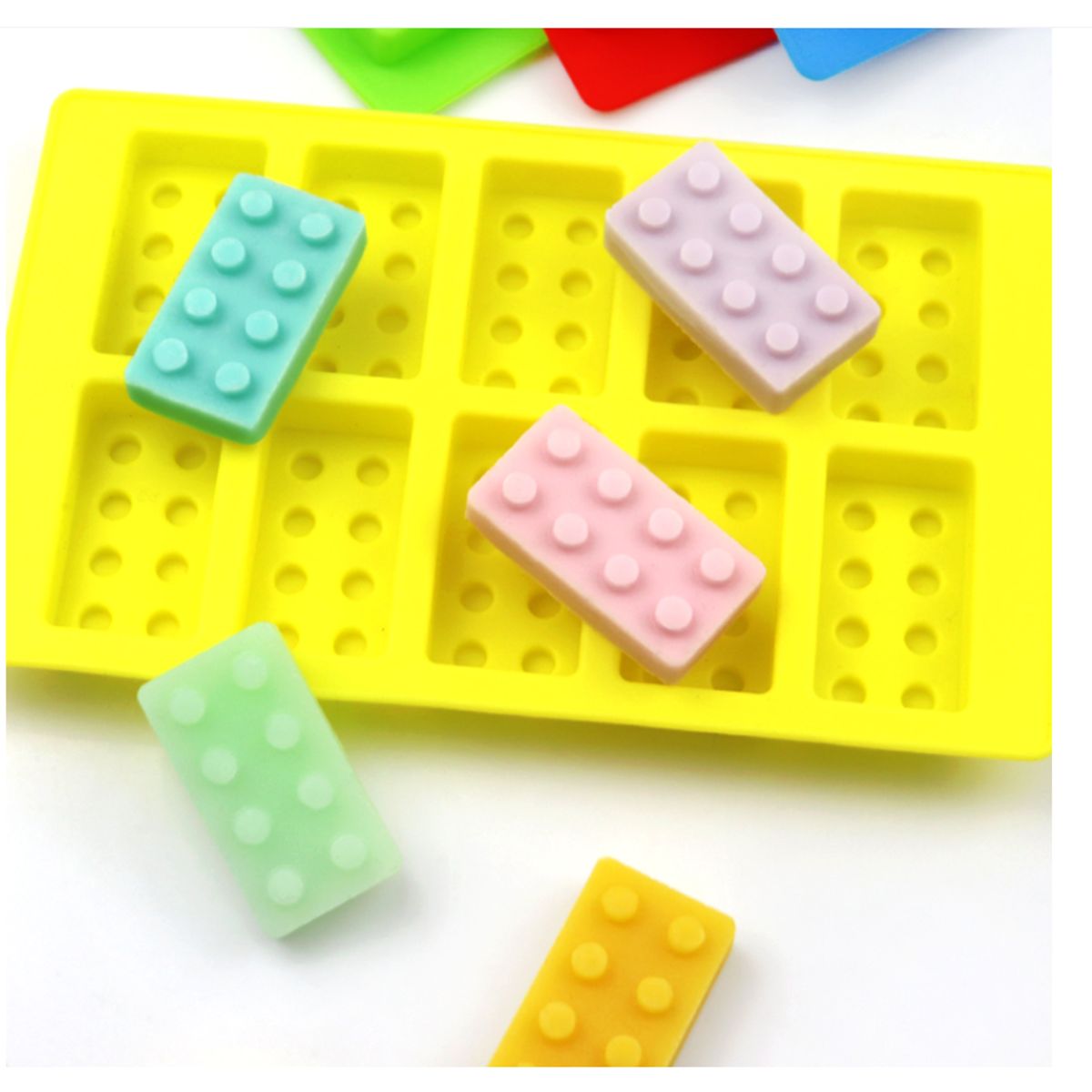 GENERICO - Molde De Silicona 10 Bloques De Lego