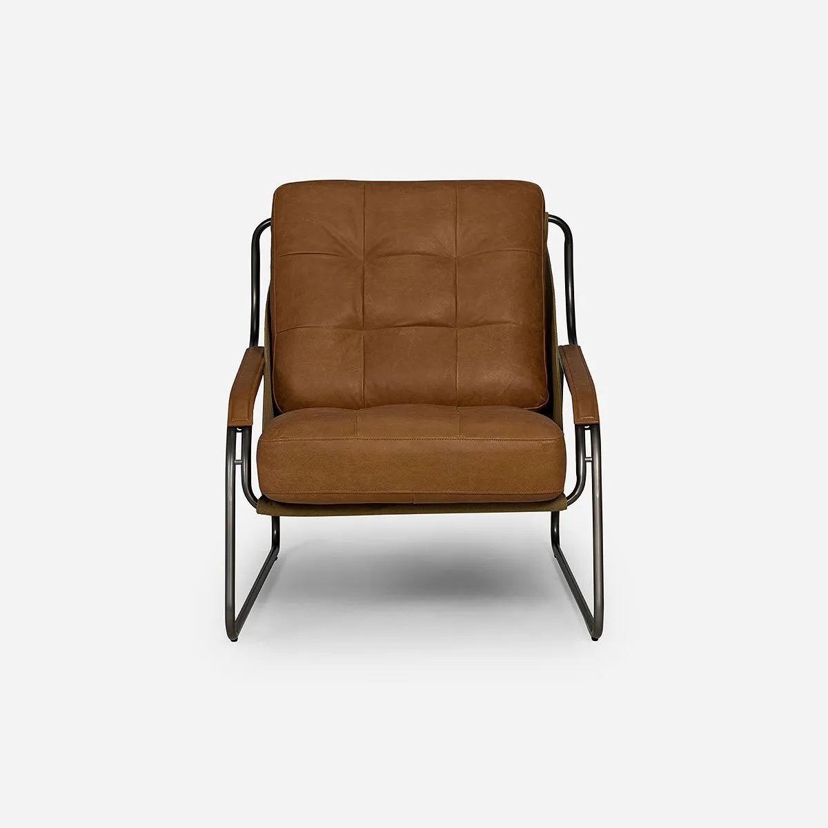 ROSEN - Poltrona Rosen Montok Cuero Camel