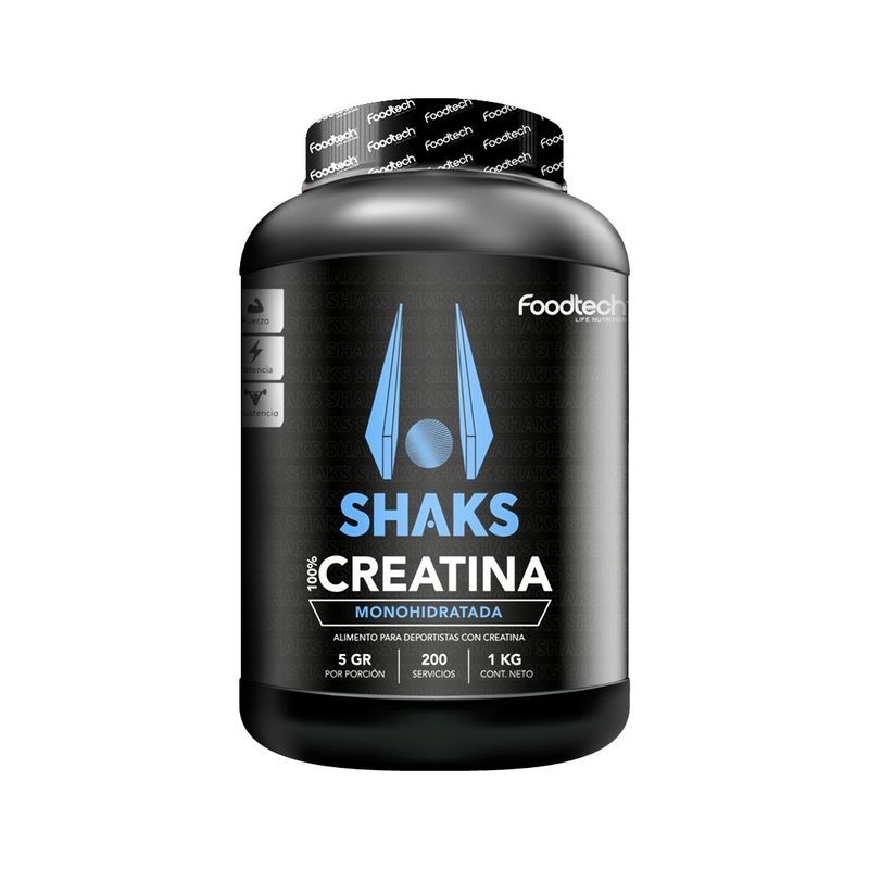 FOODTECH - Shaks 100% Creatina 1kg - Foodtech
