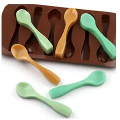 GENERICO - Molde De Silicona 6 Cucharas Cucharitas Chocolate