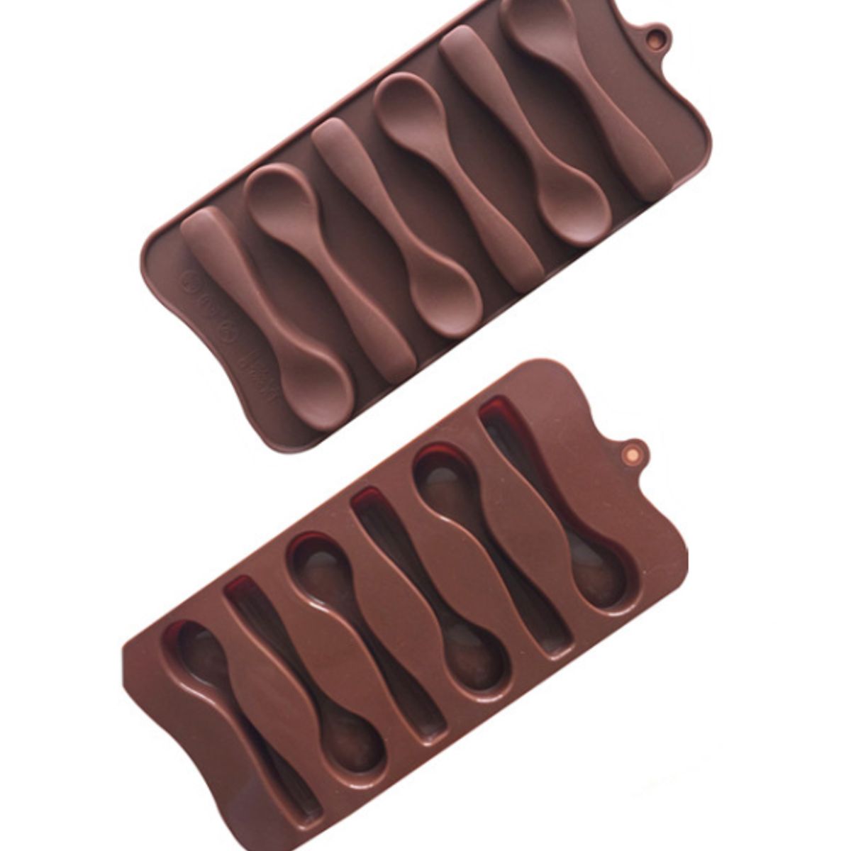 GENERICO - Molde De Silicona 6 Cucharas Cucharitas Chocolate