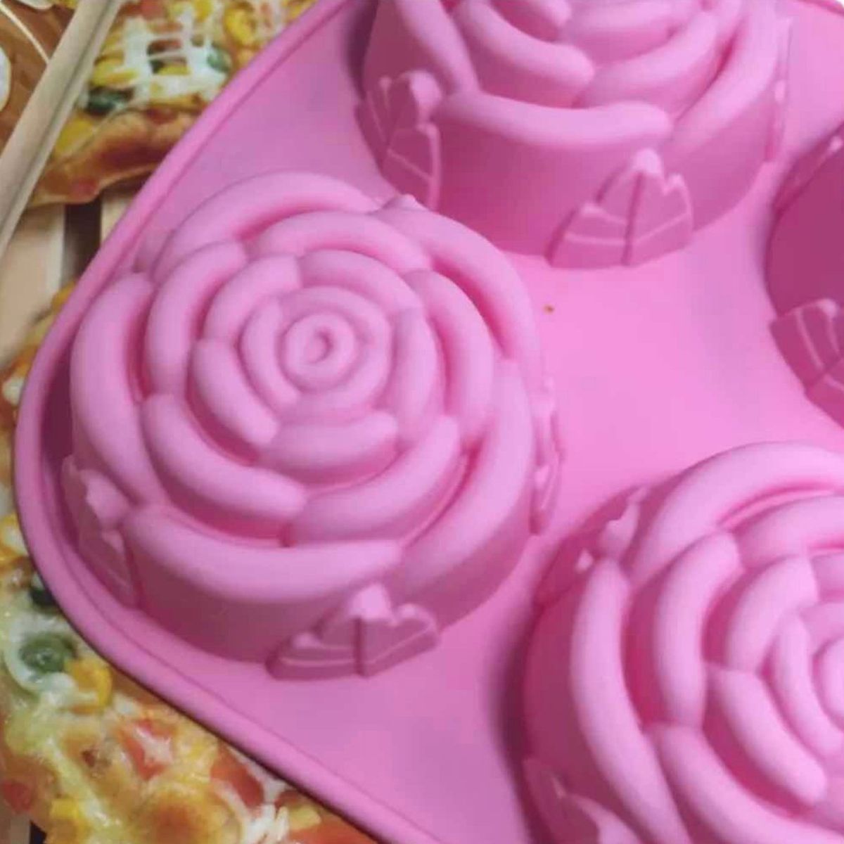 GENERICO - Molde De Silicona 6 Rosas Jabón Repostería Chocolate Muffin