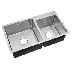 MODERN SPACE - Lavaplatos Para Embutir O Empotrar Sobre Cubierta 78x43cm Plateado