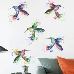 MY MOMI - Vinilos autoadhesivos mural 90x30cm calcomonia decoracion picaflor ave