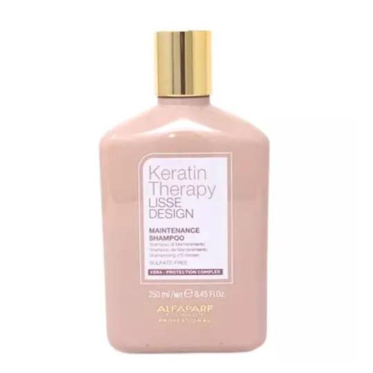 ALFAPARF MILANO - SHAMPOO MANTENCIÓN ALISADOS ALFAPARF KERATIN THERAPY LISSE DESING 250 ml.