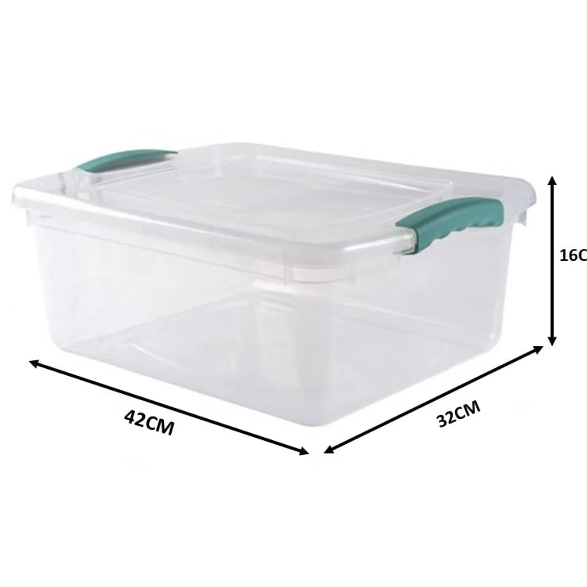 WENCO - Caja Organizadora Multiuso 15 Lts Wenbox Transparente