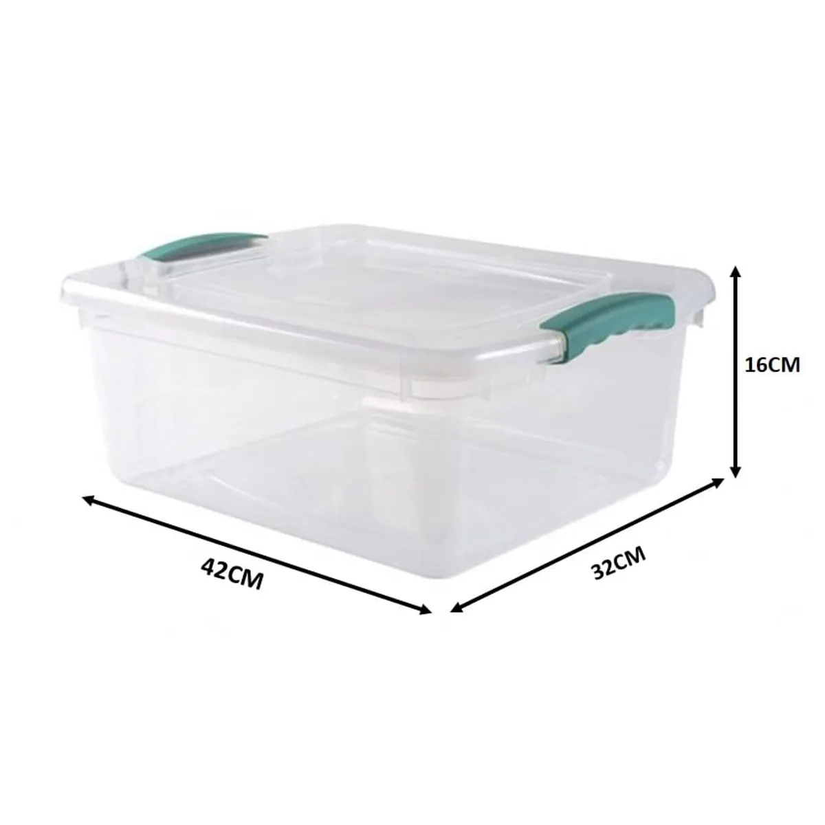 WENCO - Caja Organizadora Multiuso 15 Lts Wenbox Transparente