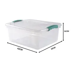 WENCO - Caja Organizadora Multiuso 15 Lts Wenbox Transparente