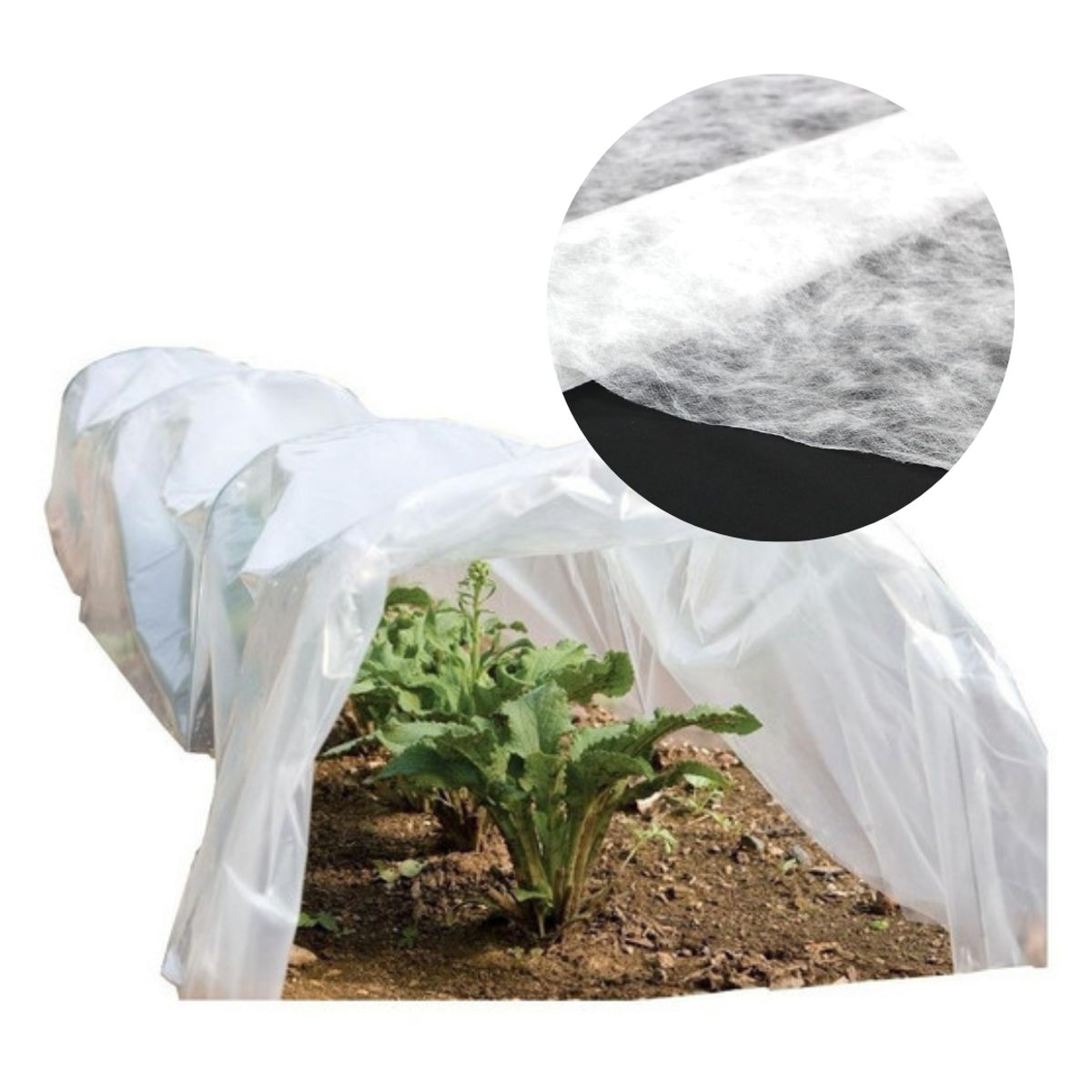 1880 - Malla Antihelada 2.07 ancho x1 Mt largo (17g) Manto Térmico