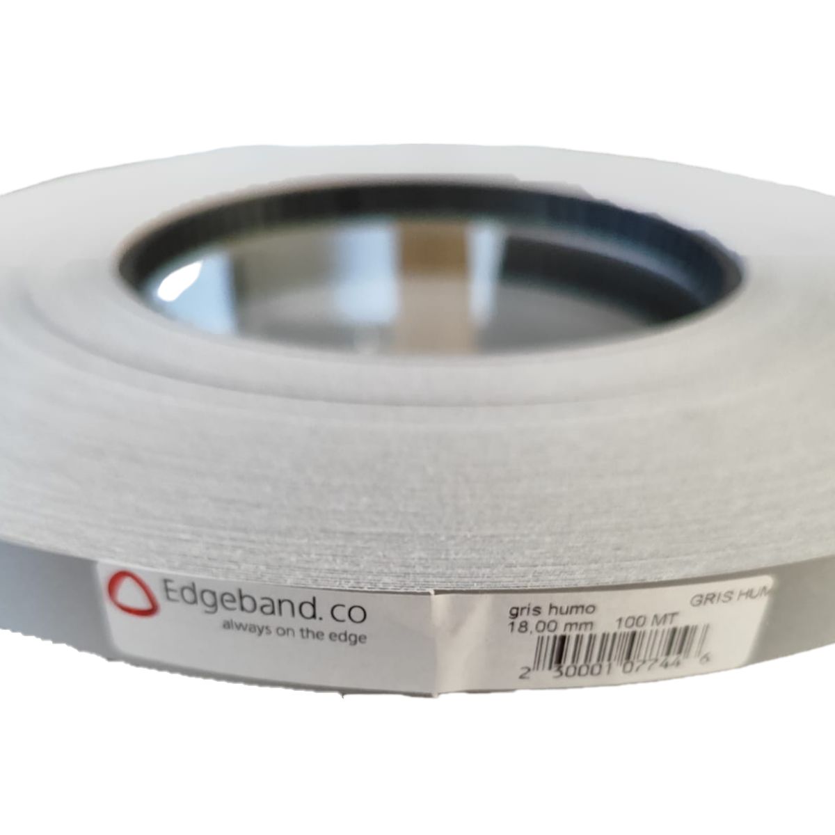 GENERICO - Tapacanto Encolado Rollo 100 Mt 18mm Gris Humo