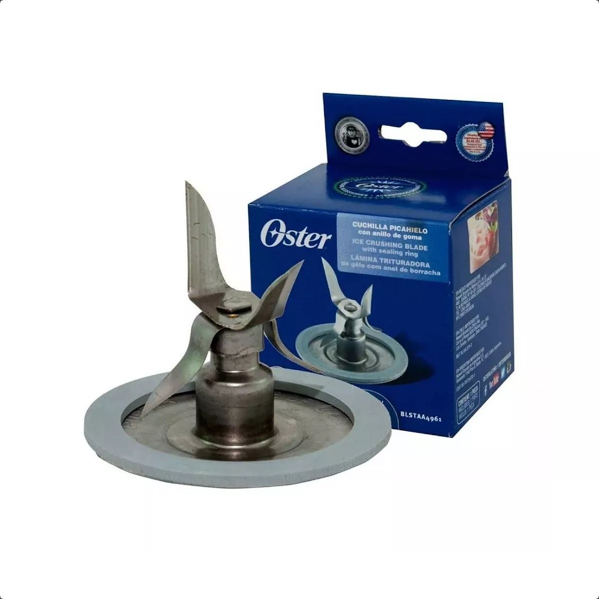 GENERICO - Cuchilla Cortador Oster Para Licuadora 4 Aspas Picahielo