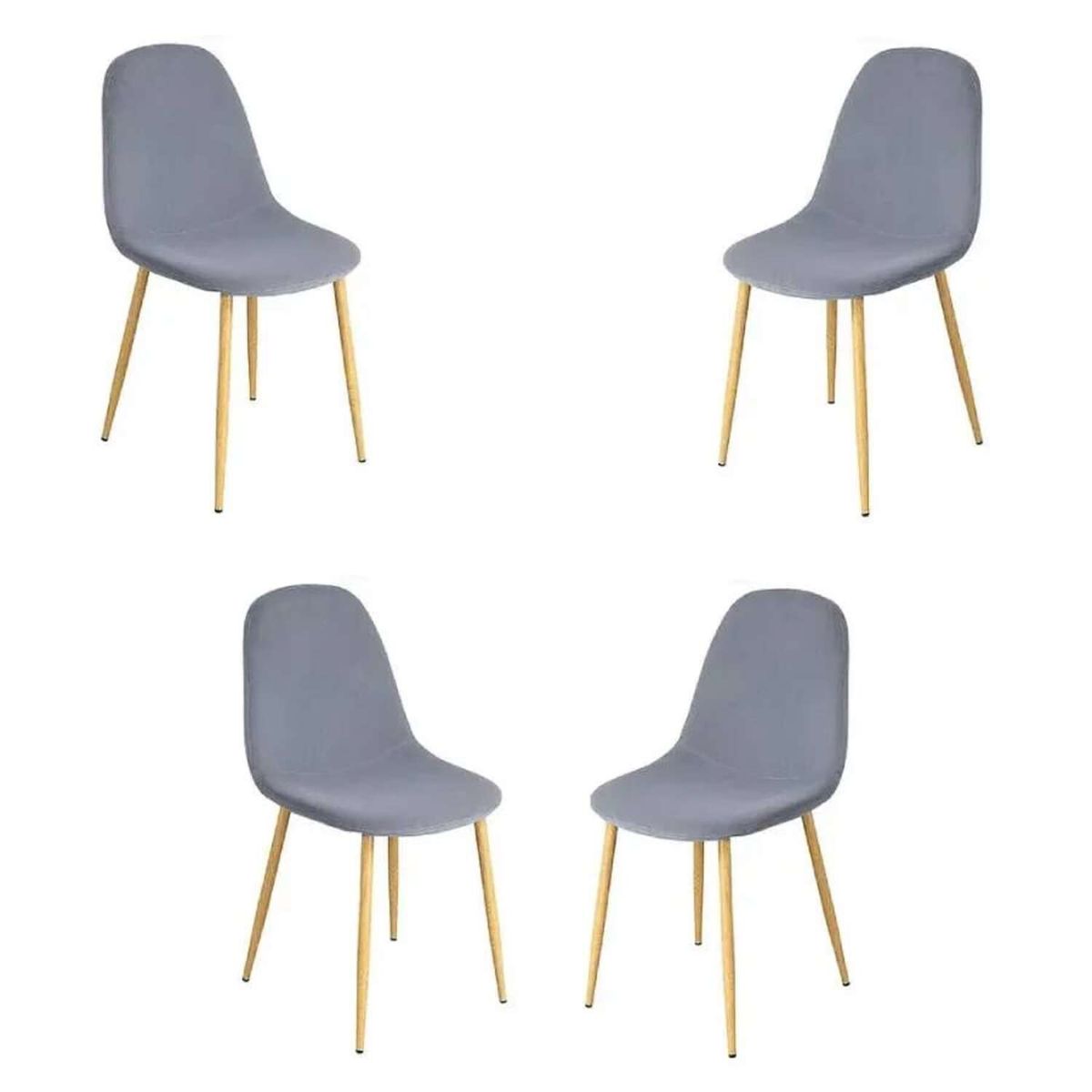 GENERICO - Comedor Paris Redondo Para 4 Personas 80CM Gris