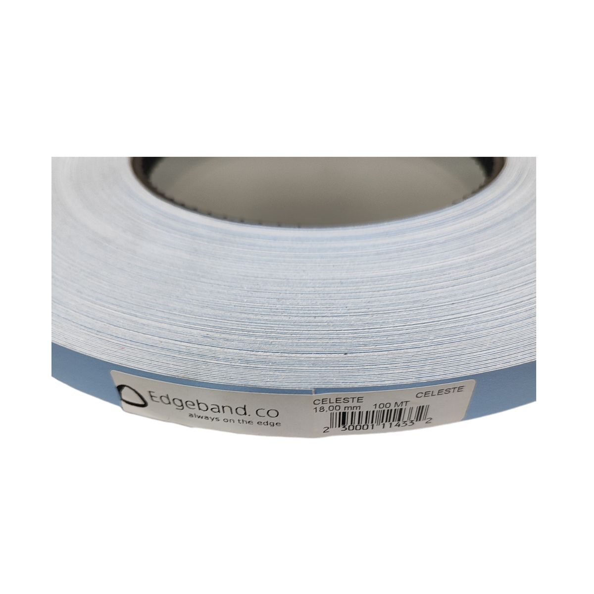 GENERICO - Tapacanto Encolado Rollo 100 Mt 18mm Celeste