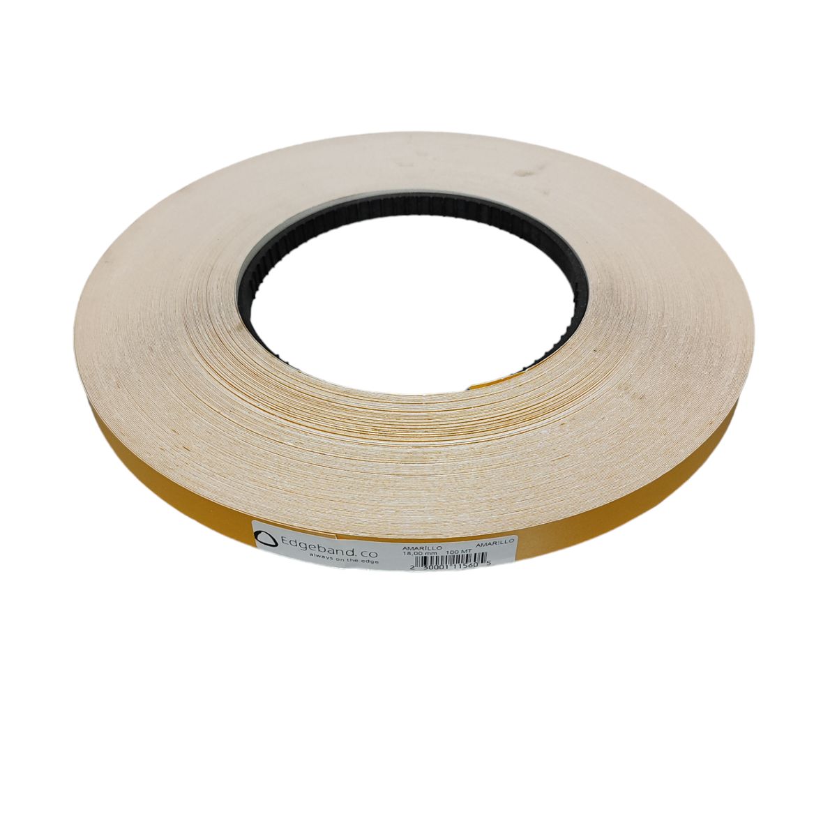 GENERICO - Tapacanto Encolado Rollo 100 Mt 18mm Amarillo